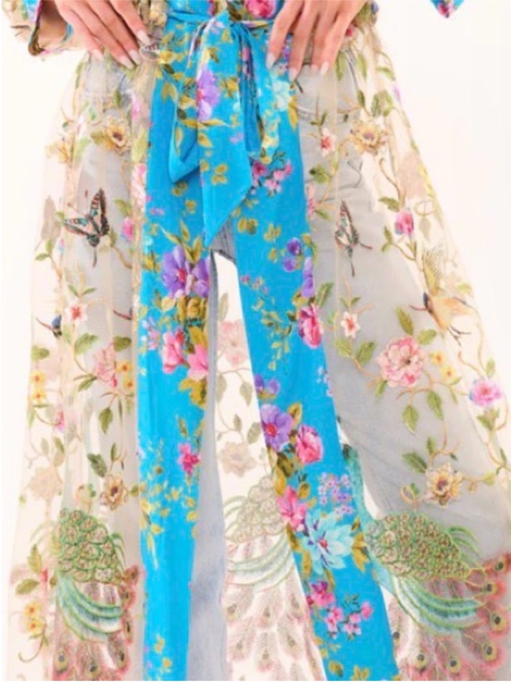 Aratta Garden of Eden Embroidered Mesh Kimono, NWT, $269 MSRP - Picture 15 of 15